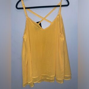 Brand new Torrid Yellow Flowy Tank